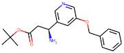 tert-butyl (3S)-3-amino-3-(5-phenylmethoxypyridin-3-yl)propanoate