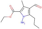 Ethyl 1-amino-4-formyl-3-methyl-5-propylpyrrole-2-carboxylate