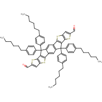 6,6,12,12-Tetrakis(4-hexylphenyl)-6,12-dihydrothieno[3,2-b]thieno[2'',3'':4',5']thieno[2',3':5,6...