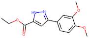 Ethyl 3-(3,4-dimethoxyphenyl)-1H-pyrazole-5-carboxylate