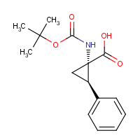 (1S,2R)-1-[(tert-Butoxycarbonyl)amino]-2-phenylcyclopropanecarboxylic acid