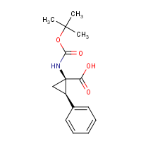 (1R,2R)-1-[(tert-Butoxycarbonyl)amino]-2-phenylcyclopropanecarboxylic acid