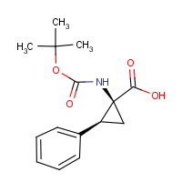 (1S,2S)-1-[(tert-Butoxycarbonyl)amino]-2-phenylcyclopropanecarboxylic acid