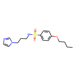 4-Butoxy-N-(3-imidazol-1-ylpropyl)benzenesulfonamide