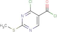 4-Chloro-2-(methylthio)-5-pyrimidinecarbonyl chloride