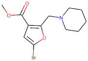 Methyl 5-bromo-2-(piperidin-1-ylmethyl)furan-3-carboxylate