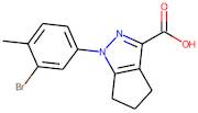 1-(3-Bromo-4-methylphenyl)-5,6-dihydro-4H-cyclopenta[c]pyrazole-3-carboxylic acid