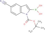 5-Cyano-1H-indole-2-boronic acid, N-BOC protected