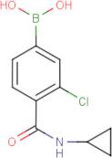 3-Chloro-4-(cyclopropylcarbamoyl)benzeneboronic acid