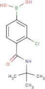 3-Chloro-4-(N-tert-butylcarbamoyl)benzeneboronic acid