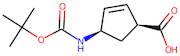 (1S,4R)-(-)-4-Aminocyclopent-2-ene-1-carboxylic acid, N-BOC protected