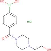 4-{[4-(2-Hydroxyethyl)piperazin-1-yl]carbonyl}benzeneboronic acid hydrochloride