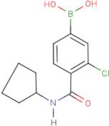 3-Chloro-4-(cyclopentylcarbamoyl)benzeneboronic acid