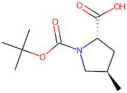 (2S,4R)-4-Methylpyrrolidine-2-carboxylic acid, N-BOC protected