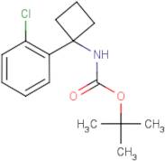 1-(2-Chlorophenyl)cyclobutan-1-amine, N-BOC protected