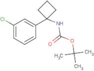 1-(3-Chlorophenyl)cyclobutan-1-amine, N-BOC protected