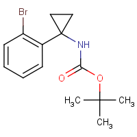 1-(2-Bromophenyl)cyclopropan-1-amine, N-BOC protected