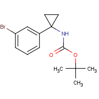 1-(3-Bromophenyl)cyclopropan-1-amine, N-BOC protected