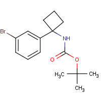 1-(3-Bromophenyl)cyclobutan-1-amine, N-BOC protected