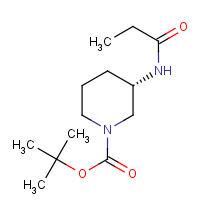 (3S)-3-(Propanoylamino)piperidine, N1-BOC protected