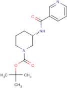 (3S)-3-{[(Pyridin-3-yl)carbonyl]amino}piperidine, N1-BOC protected