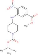 4-{[5-(Methoxycarbonyl)-2-nitrophenyl]amino}piperidine, N1-BOC protected