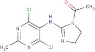 1-{2-[(4,6-Dichloro-2-methylpyrimidin-5-yl)amino]-4,5-dihydro-1H-imidazol-1-yl}ethan-1-one