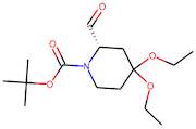 (2S)-4,4-Diethoxypiperidine-2-carboxaldehyde, N1-BOC protected