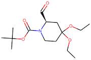 (2R)-4,4-Diethoxypiperidine-2-carboxaldehyde, N1-BOC protected