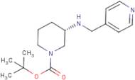 (3S)-3-{[(Pyridin-4-yl)methyl]amino}piperidine, N1-BOC protected