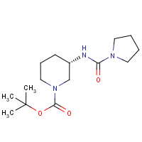 (3S)-3-{[(Pyrrolidin-1-yl)carbonyl]amino}piperidine, N1-BOC protected