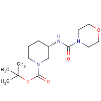 (3S)-3-{[(Morpholin-4-yl)carbonyl]amino}piperidine, N1-BOC protected