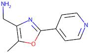 1-(5-Methyl-2-pyridin-4-yl-1,3-oxazol-4-yl)methylamine