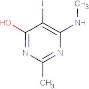 4-Hydroxy-5-iodo-2-methyl-6-(methylamino)pyrimidine