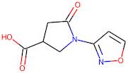 1-Isoxazol-3-yl-5-oxopyrrolidine-3-carboxylic acid