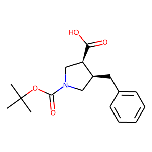 (3R,4R)-4-Benzylpyrrolidine-3-carboxylic acid, N-BOC protected