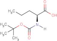 (2S)-2-Aminopentanoic acid, N-BOC protected