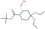 (2S)-4,4-Diethoxy-2-(hydroxymethyl)piperidine, N-BOC protected