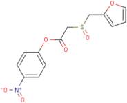 (4-Nitrophenyl) 2-(furfurylsulfinyl)acetic acid