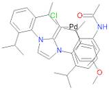 Chloro[[1,3-bis(2,6-diisopropylphenyl)imidazol-2-ylidene](4'-methoxyacetanilide)palladium(II)]