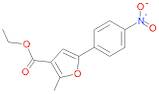 Ethyl 2-methyl-5-(4-nitrophenyl)-3-furoate