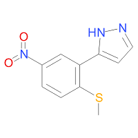 3-[2-(Methylthio)-5-nitrophenyl]-1H-pyrazole