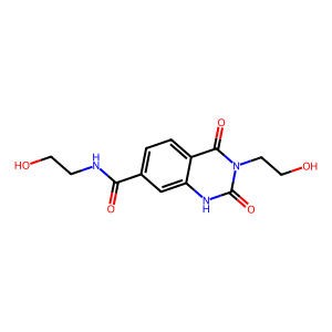 N,3-Bis(2-hydroxyethyl)-2,4-dioxo-1,2,3,4-tetrahydroquinazoline-7-carboxamide