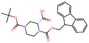 (R)-1-(((9H-Fluoren-9-yl)methoxy)carbonyl)-4-(tert-butoxycarbonyl)piperazine-2-carboxylic acid