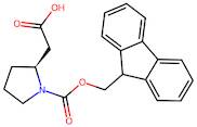 2-[(2S)-1-(9H-Fluoren-9-ylmethoxycarbonyl)pyrrolidin-2-yl]acetic acid