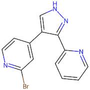 2-Bromo-4-(3-(pyridin-2-yl)-1H-pyrazol-4-yl)pyridine