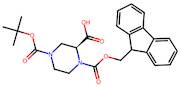 (S)-1-(((9H-Fluoren-9-yl)methoxy)carbonyl)-4-(tert-butoxycarbonyl)piperazine-2-carboxylic acid