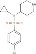 4-Chloro-N-cyclopropyl-N-(piperidin-4-yl)benzenesulphonamide