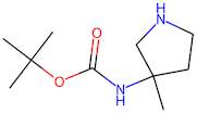 tert-Butyl N-(3-methylpyrrolidin-3-yl)carbamate