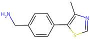 4-(4-Methylthiazol-5-yl)benzylamine